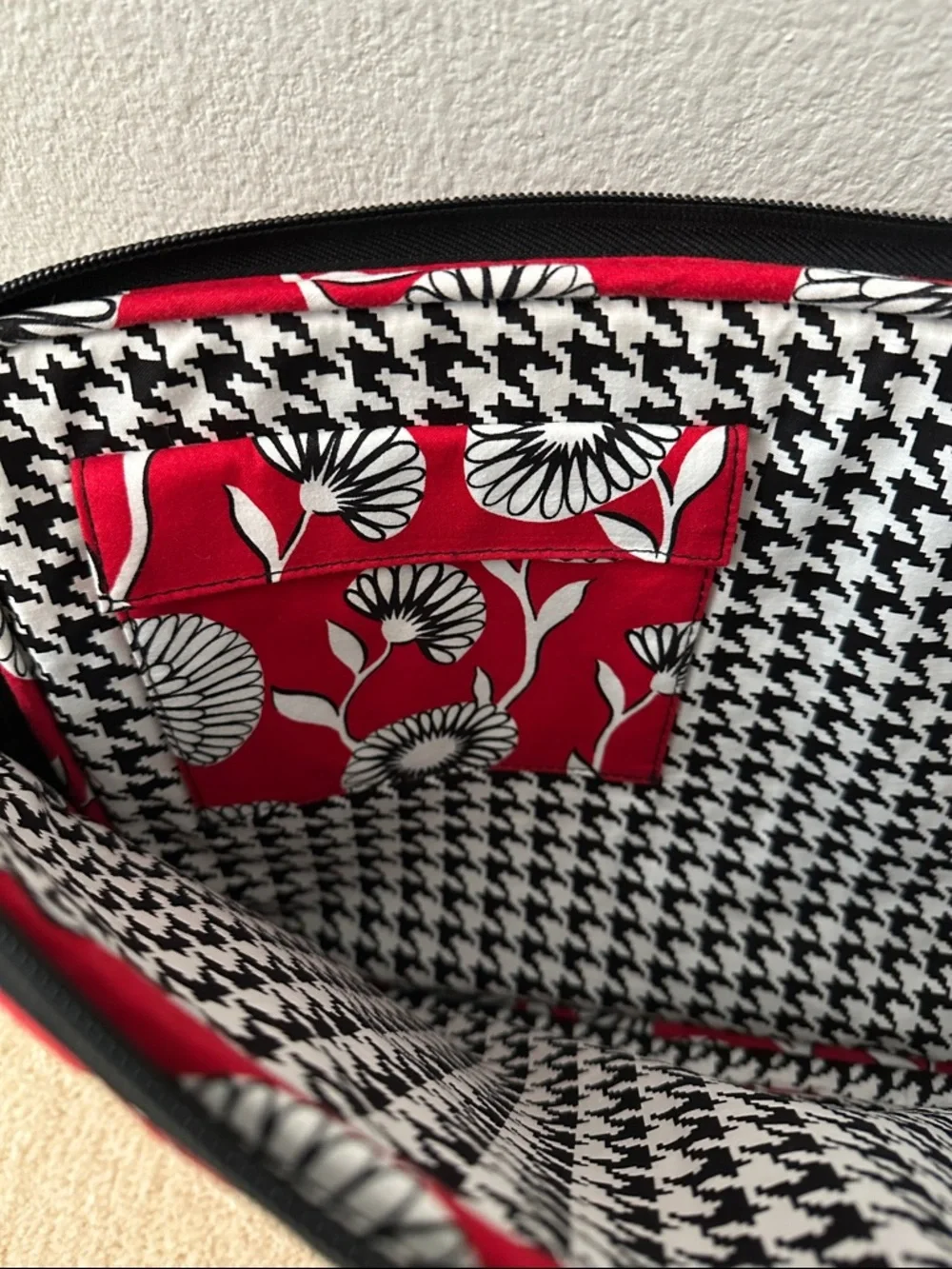 Vera Bradley Red Floral Quilted Tablet Sleeve